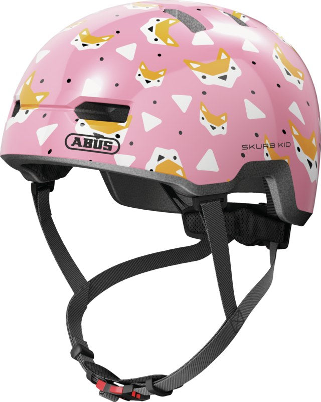 ABUS Skurb Kid, Rose Foxes, set skråt forfra